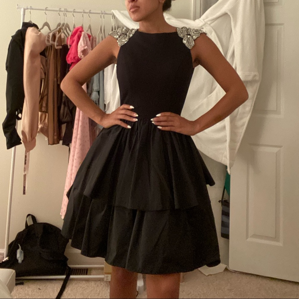 Sherri Hill Black Cocktail Dress